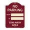 Signmission No Parking From to W/ Blank Space Heavy-Gauge Aluminum Architectural Sign, 24" x 18", BU-1824-22890 A-DES-BU-1824-22890 - alternate 1